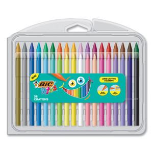 BIC Kids Coloring Crayons, 36 Assorted Colors, 36/Pack (BICBKPCP36AST) View Product Image