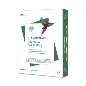 Hammermill Premium Color Copy Print Paper, 100 Bright, 32 lb Bond Weight, 8.5 x 11, Photo White, 500/Ream (HAM102630) View Product Image