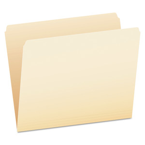 Pendaflex Manila File Folders, Straight Tabs, Letter Size, 0.75" Expansion, Manila, 100/Box
