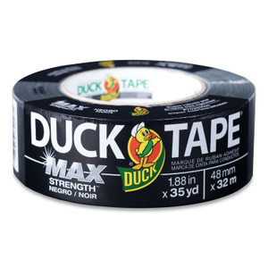 Duck MAX Duct Tape, 3" Core, 1.88" x 35 yds, Black