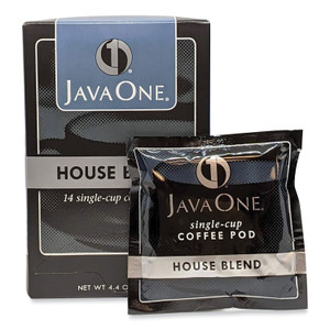 Java One Coffee Pods, House Blend, Single Cup, 14/Box