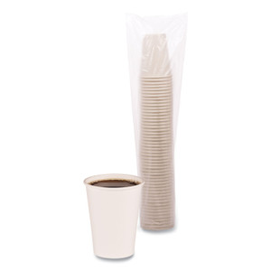 Boardwalk Paper Hot Cups, 12 oz, White, 50/Sleeve, 20 Sleeves/Carton BWKWHT12HCUP