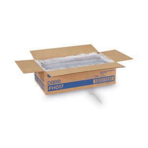 Dixie Plastic Cutlery, Heavyweight Fork, Clear, 1,000/Carton