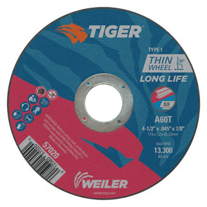 4-1/2 X 045 Tiger Ty27C-O Whl  A60T  5/8-11 Ah (804-57040) Product Image 