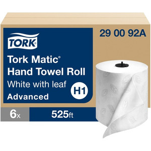 TORK Hand Roll Towel - 2 Ply - 7.75" Width x 525 ft Length - White