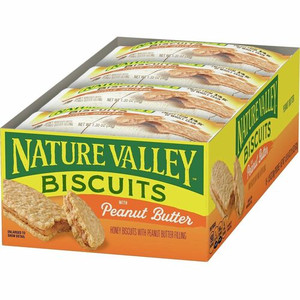 NATURE VALLEY Flavored Biscuits - Peanut Butter, Honey - 1.35 oz Box