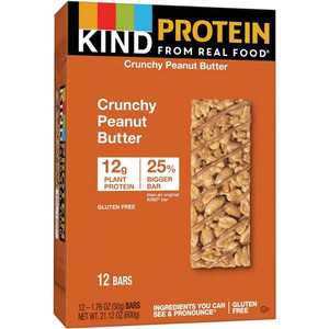 KIND Crunchy Peanut Butter Protein Bars - Trans Fat Free, Low Sodium, Gluten-free, Individually Wrapped - Crunchy Peanut Butter - 1.76 oz