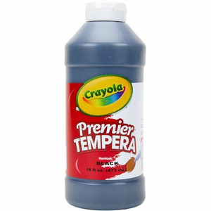 Crayola Premier Tempera Paint - 1 Color(s) - Black - 16 oz