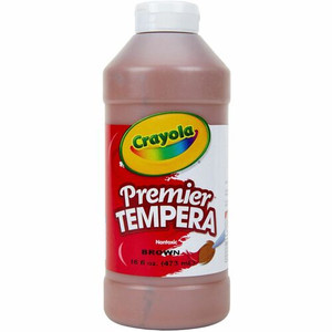 Crayola Premier Tempera Paint - 1 Color(s) - Brown - 16 oz