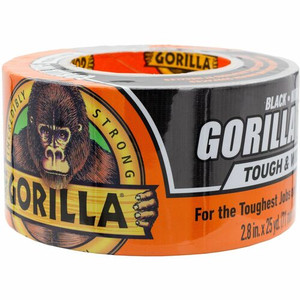 Gorilla Tough & Wide Tape - 25 yd Length x 2.88" Width - Black