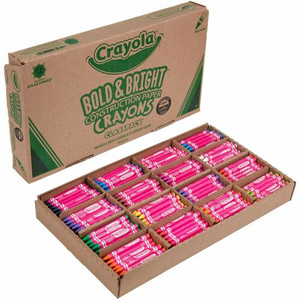 Crayola 16-Color Construction Paper Crayon Classpack - Classroom - Multicolor