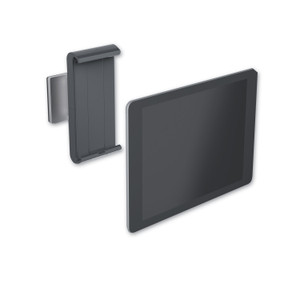 Durable Wall-Mounted Tablet Holder, Silver/Charcoal Gray (DBL893323) View Product Image