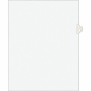 Avery Individual Legal Exhibit Dividers - Avery Style - 25 x Divider(s) - Printed Tab(s) - Character - H