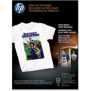 HP Inkjet Iron-on Transfer Paper - White (HEWC6049A) View Product Image