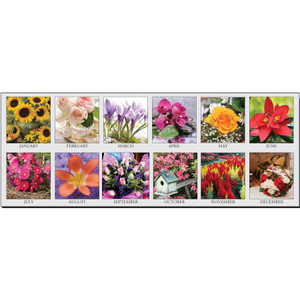 House Of Doolittle Wall Calendar,Flower,Monthly,12Mths,Jan-Dec,12"x16-1/2",MI (HOD327) Product Image 