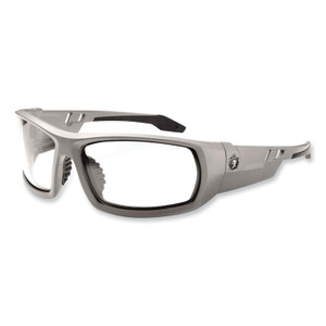 ergodyne Skullerz Odin Safety Glasses, Matte Gray Nylon Impact Frame, Clear Polycarbonate Lens, Ships in 1-3 Business Days (EGO50100) View Product Image