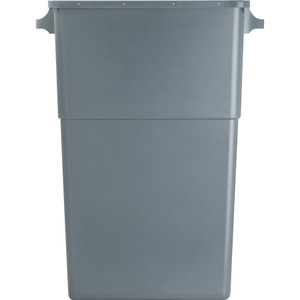 Genuine Joe Waste Container, Space-Saving, 23 Gal, 20"x11"x30", 4/CT, GY (GJO60465CT)
