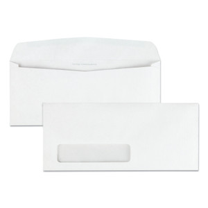 Quality Park Park Ridge Embossed Executive Envelope, Address Window, #10, Commercial Flap, Gummed Closure, 4.13 x 9.5, White, 500/Box (QUA21330) View Product Image