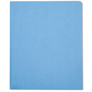 AbilityOne 7510005842490 SKILCRAFT Double Pocket Portfolio, 0.38" Capacity, 11 x 8.5, Light Blue, 25/Box (NSN5842490) View Product Image