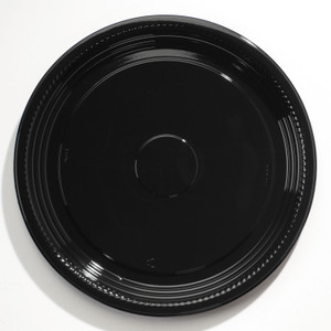 WNA Caterline Casuals Thermoformed Platters, 16" Diameter, Black, Plastic, 25/Carton (WNAA516PBL) View Product Image