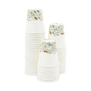 Boardwalk Deerfield Printed Paper Hot Cups, 10 oz, 50/Sleeve, 20 Sleeves/Carton