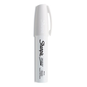 Sharpie Permanent Paint Marker, Extra-Broad Chisel Tip, White (SAN35568) View Product Image