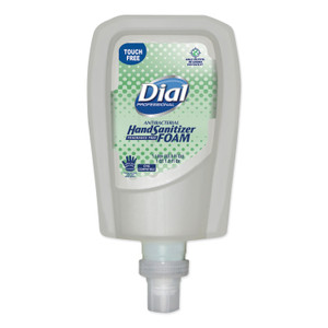 Dial Professional Antibacterial Foaming Hand Sanitizer Refill for FIT Touch Free Dispenser, 1 L Bottle, Fragrance-Free, 3/Carton