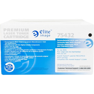 Elite Image Remanufactured MICR Laser Toner Cartridge - Alternative for HP 64X (CC364X) - Black - 1 Each View Product Image