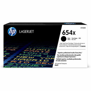 HP 654X (CF330X) Original High Yield Laser Toner Cartridge - Single Pack - Black - 1 Each