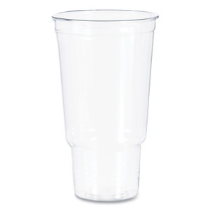 Dart Ultra Clear Pedestal PET Cups, 32 oz, Plastic, Clear, 25/Bag, 20 Bags/Carton