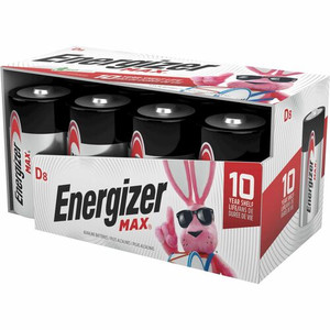 Energizer MAX Alkaline D Batteries - For Multipurpose - D - 1.5 V DC