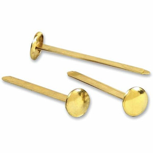 ACCO Brass Fasteners - 0.47" Head - 2" Length - 100 Sheet Capacity - Flexible, Heavy Duty, Corrosion-free, Self-piercing Point, Rust Proof - Brass