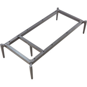 Lorell Contemporary ReceptionCollection Adjustable Metal Base - 9.8" Height x 47.9" Width x 22.9" Depth - Material: Metal - Finish: Gray