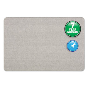 Quartet Oval Office Fabric Board, 48 x 36, Gray Surface (QRT7684G) View Product Image