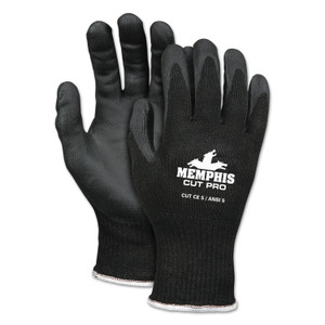 MCR Safety Cut Pro 92720NF Gloves, X-Large, Black, HPPE/Nitrile Foam