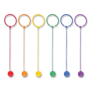 Champion Sports Swing Ball Set, 5.5" Diameter, Assorted Colors, 6/Set (CSISBSET) View Product Image