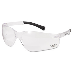 MCR Safety BearKat Magnifier Safety Glasses, Clear Frame, Clear Lens (CRWBKH15) View Product Image