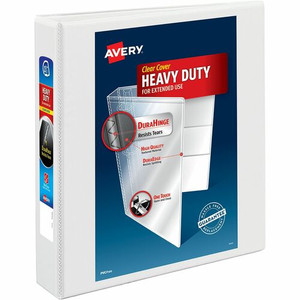 Avery Heavy-duty Nonstick View Binder - 1 1/2" Binder Capacity - Letter - 8 1/2" x 11" Sheet Size - 375 Sheet Capacity - 3 Ring(s) - (AVE05404)