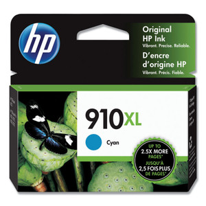 HP 910XL, (3YL62AN) High-Yield Cyan Original Ink Cartridge HP 910XL, (3YL62AN) High-Yield Cyan Original Ink Cartridge