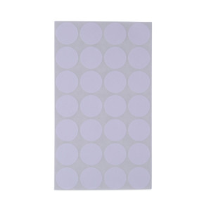 Universal Self-Adhesive Removable Color-Coding Labels, 0.75" dia, White, 28/Sheet, 36 Sheets/Pack