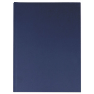 Universal Casebound Hardcover Notebook, 1-Subject, Wide/Legal Rule, Dark Blue Cover, (150) 10.25 x 7.63 Sheets View Product Image