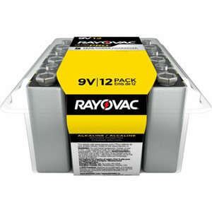 Rayovac 9-Volt Ultra-Pro Alkaline Battery, 12-Packs - For Multipurpose - 9V - 9 V DC - 12/Pack