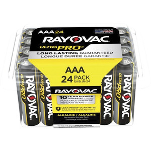 Rayovac Ultra Pro Alka AAA Batteries Storage Pack of 24 - For Multipurpose - AAA - 1.5 V DC - 24/Pack