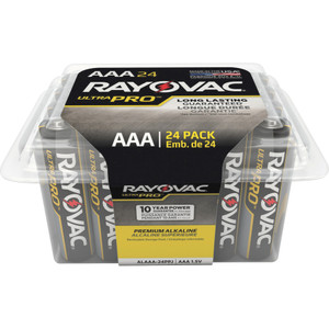 Rayovac Ultra Pro Alka AAA24 Batteries Storage Pak (RAYALAAA24PPJCT) View Product Image