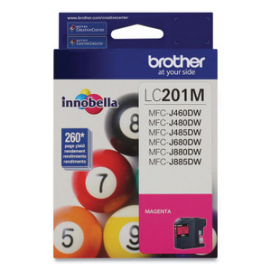 Brother LC201M Innobella Ink, 260 Page-Yield, Magenta (BRTLC201M) View Product Image