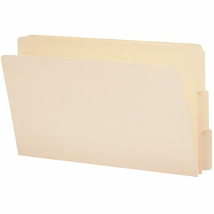 Smead Shelf-Master 1/3 Tab Cut Legal Recycled End Tab File Folder - 8 1/2" x 14" - 3/4" Expansion - End Tab Location - Assorted Tab Position - 11 pt.