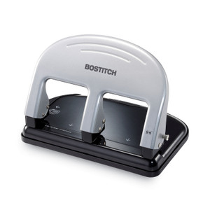 Bostitch 40-Sheet EZ Squeeze Three-Hole Punch, 9/32" Holes, Black/Silver (ACI2240) View Product Image