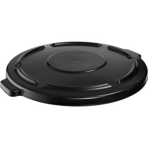 Rubbermaid Commercial Brute 44-gallon Container Lid - Round - Plastic - Black - (RCP264560BKCT)