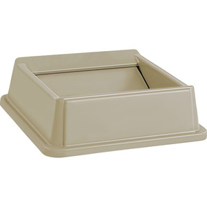 Rubbermaid Commercial Untouchable Square Swing Top - Square - Beige - (RCP266400BGCT)