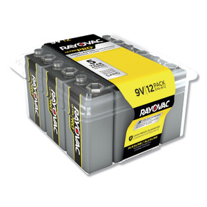 Rayovac Ultra Pro Alkaline 9V Batteries, 12/Pack (RAYAL9V12PPJ) View Product Image